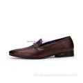 Hot Popular Men Slip-on Leather Party Mocasines Zapatos